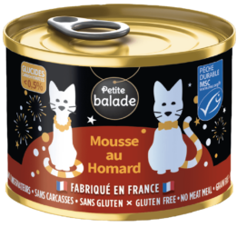 Mousse au homard MSC petite balade petfood chat