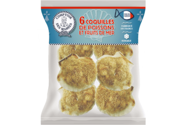 COMPTOIR DES MAREES 6 coquilles de poissons français et fruits de mer