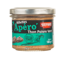 Stephan rillette apéro thon au poivre vert