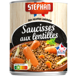 Stéphan Saucisse lentille 840g