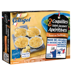 8 Coquilles Saint-Jacques Apéritives Sauce au Sauternes