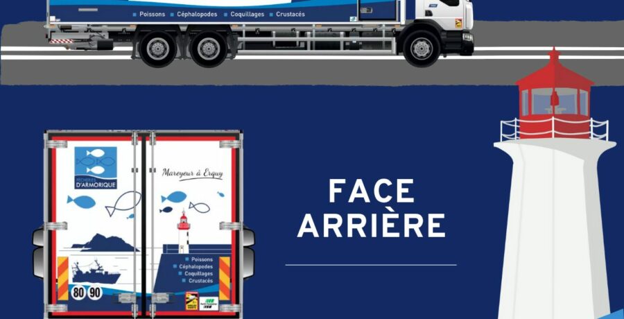 Nouveau look pour notre camion des Pêcheries d'Armorique